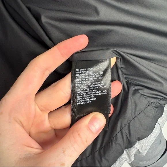 The North Face Saikuru Cropped Jacket in Gray Puffer Jacket Women’s XS Outdoor - Picture 9 of 11